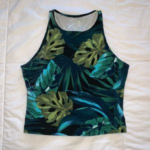 Palm tree crop top size small